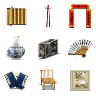 Chinese Logo icon sets preview
