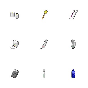 Bathroom icon sets preview
