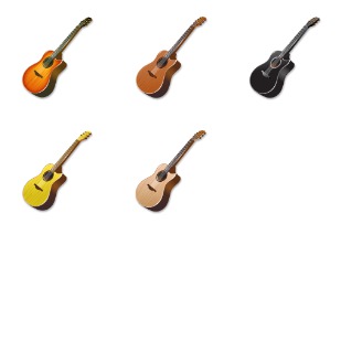 Acoustic Guitar icon sets preview