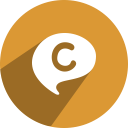 chat, chat on, on, c icon