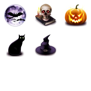 Halloween icon sets preview