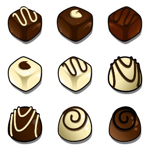 Chocolate icon sets preview