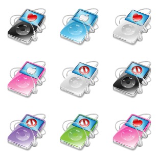 Ipod Video icon sets preview