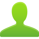 Green, User icon