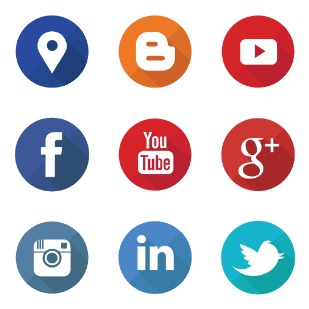 Intercircles - Social Media Interaction Circles icon sets preview