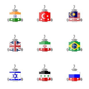 Worldwide Bots for Telegram icon sets preview