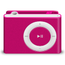 shuffle, pink icon