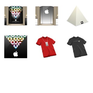 Apple Store Louvre icon sets preview