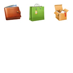 Shopping icon sets preview
