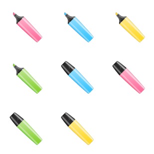 Stabilo Marker icon sets preview
