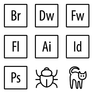 iOS7 Minimal icon sets preview