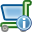 information, shoppingcart icon