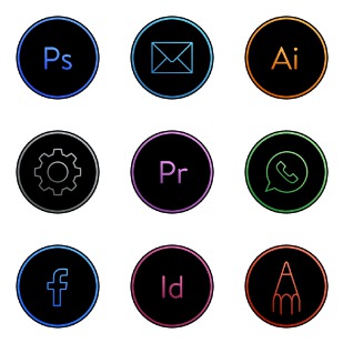 Apps and Software icon sets preview