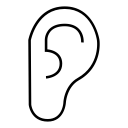 ear, organs icon