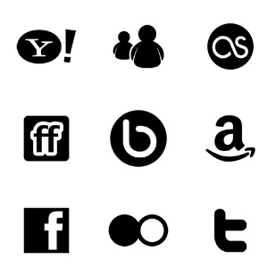 Helvet Social icon sets preview