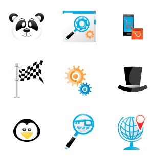 Powerful SEO Set icon sets preview