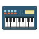 casio, piano keyboard, music, yamaha, piano, keyboard, keyboard piano icon
