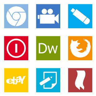 Windows 8 Metro icon sets preview