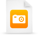 document, paper, orange, file icon