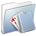 Graphite Stripped Folder Card Deck icon