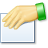 property, hand, share icon