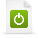 file, document, green, paper icon