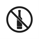 impossible, interdiction, prohibiting sign, bottle, prohibition, prohibition sign, warning icon