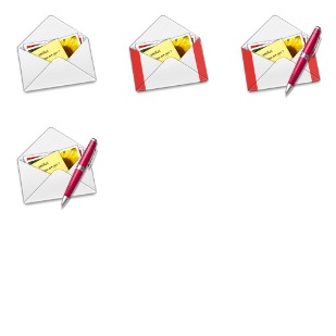 Letter icon sets preview
