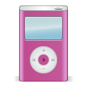 pink, apple, ipod, festival icon
