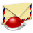 email, santa, envelop, letter, message, mail icon