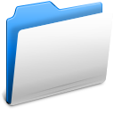blue, folder icon