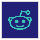 reddit, social, media, logo icon