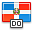 flag dominican republic icon