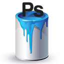 Bucket, Paint, Ps icon