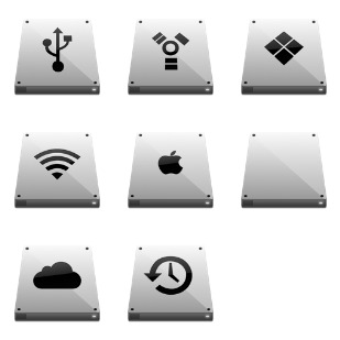 Platinum Drives icon sets preview