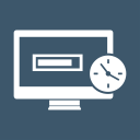 screen, monitor, speed, pagespeed, clock, streamline, time icon