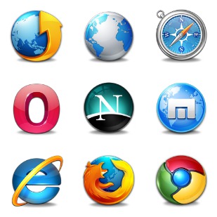 Browsers icon sets preview
