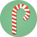 cane, candy, christmas icon