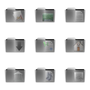 Leopard Glass Folder Set icon sets preview