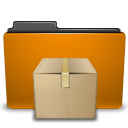 Folder, Orange, Tar icon