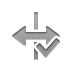 checkmark, flip, horizontal icon