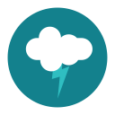 citycons, thunder, weather, cloud icon