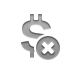 close, dollar, sign, currency icon