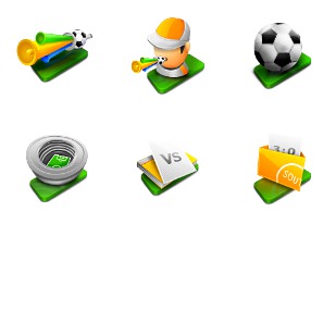 Soccer icon sets preview