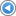 left, arrow, round, blue icon
