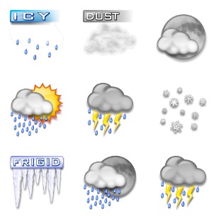 Weather icon sets preview