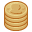 coin,stack,gold icon