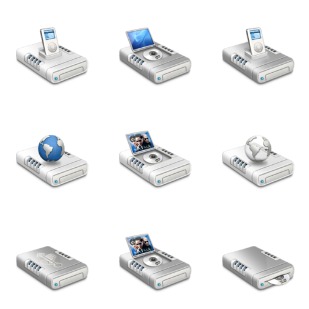Layered Drives icon sets preview