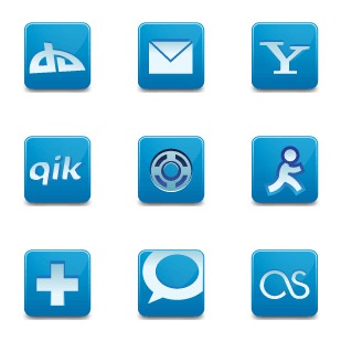 Social Media Network icon sets preview
