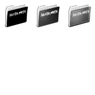 Death Note folders icon sets preview